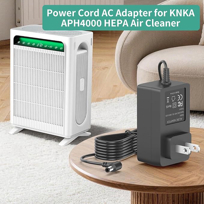 24V KNKA Air Purifier Charger Replacement Compatible - Image 3