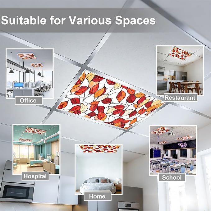 4 Pack 2x4 FT Magnetic Fluorescent Light Covers, Ceiling Light Filters - Image 4