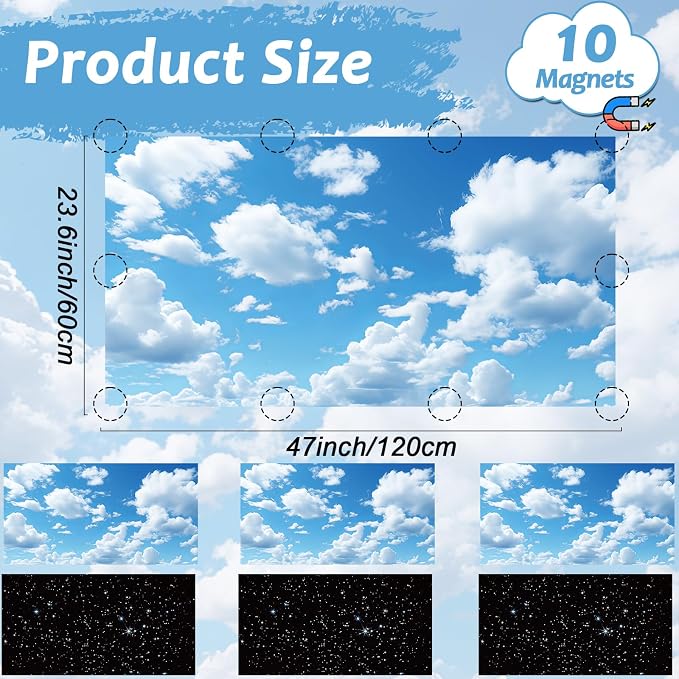 Wiooffen 6 Pcs Fluorescent Light Cover - Image 2