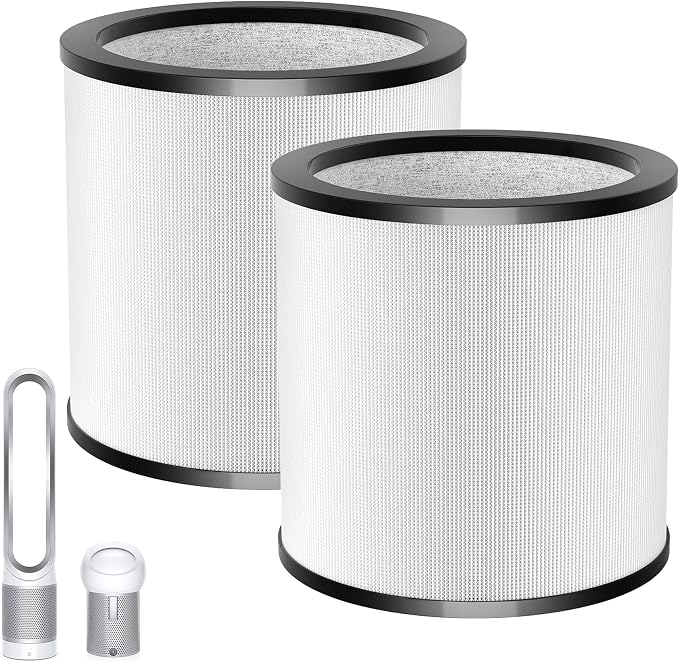 Updated TP01 Filter, 360 Glass HEPA Filter Replacement by Amalfy