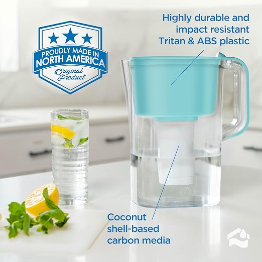 HOMEWATER 10-Cup Pitcher Filter – BPA-Free, High-Capacity 2.4L Pitcher - Image 7