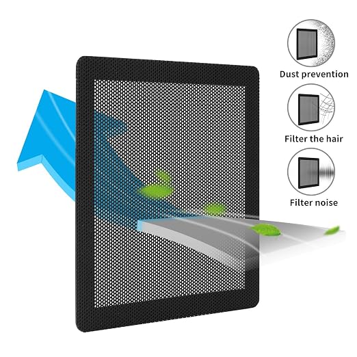 120MM PC Fan Dust Filter Computer Case Fan Magnetic Frame Dust Filter Fine PVC - Image 3