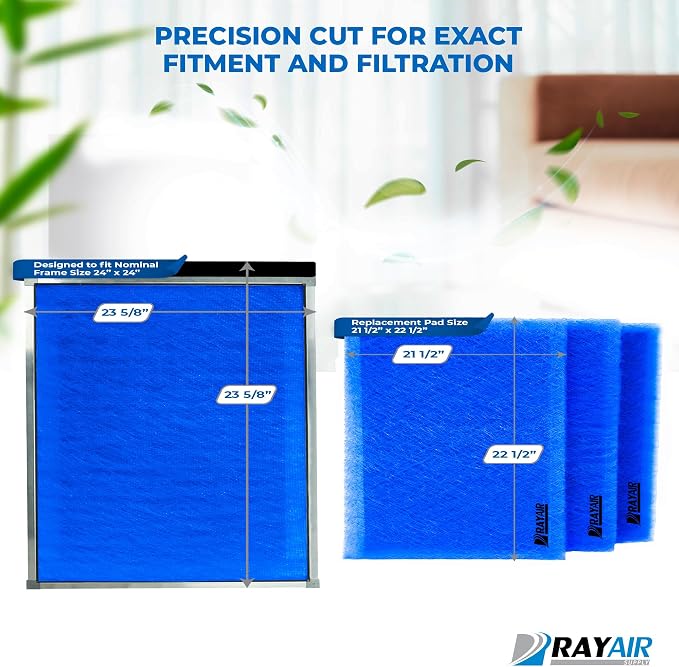 RAYAIR SUPPLY 24x24 Replacement Filter Pads Compatible - Image 3