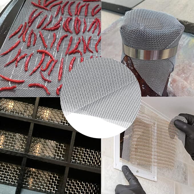 Wire Mesh Sheets Stainless Steel Woven Meshes Screen Filter Panels Vent Metal - Image 6