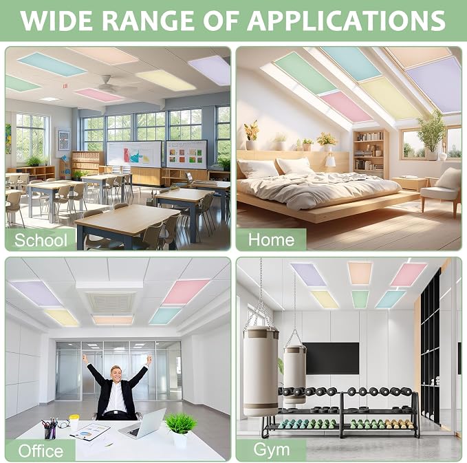 8PCS Fluorescent Light Covers, 4x2 Feet Magnetic Light Cover Fluorescent Lights - Image 6
