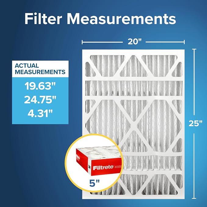 Filtrete 20x25x5 AC Furnace Air Filter, MPR 1000, MERV 11, Fits Lennox Devices - Image 2