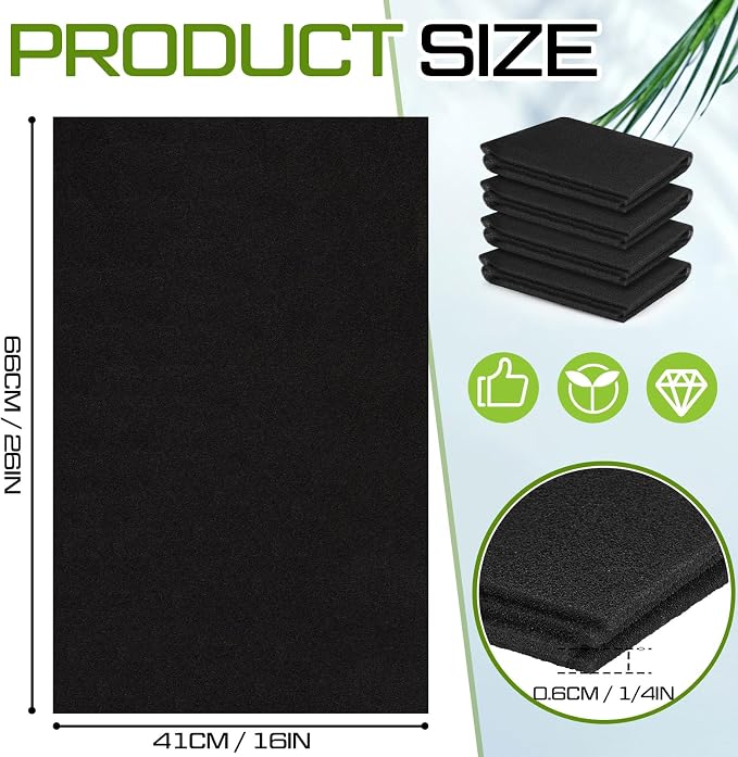Nuanchu 4 Pack 26" x 16" x 1/4" Mobile Home Furnace Door Filter Furnace Parts - Image 2