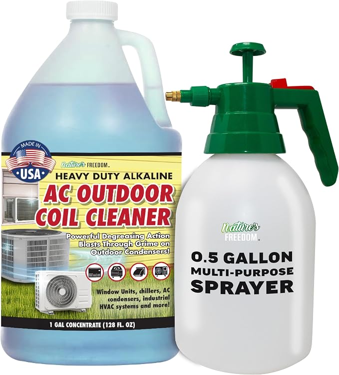Natural's Freedom HVAC Outdoor Coil Cleaner Gallon by NaturesFreedom