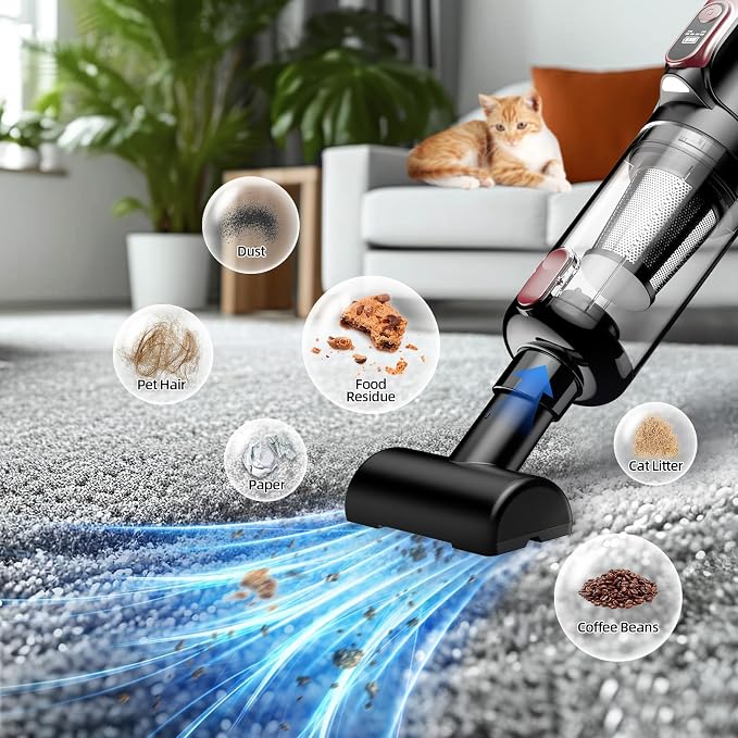 Handheld Vacuum Cleaner, 18000Pa 2 in 1 Cordless Car Vacuum Cleaner&Air Duster - Image 3