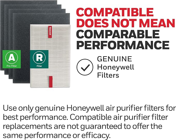 Honeywell HEPA Air Purifier Filter Kit – Includes 1 HEPA R Replacement Filter - Image 9