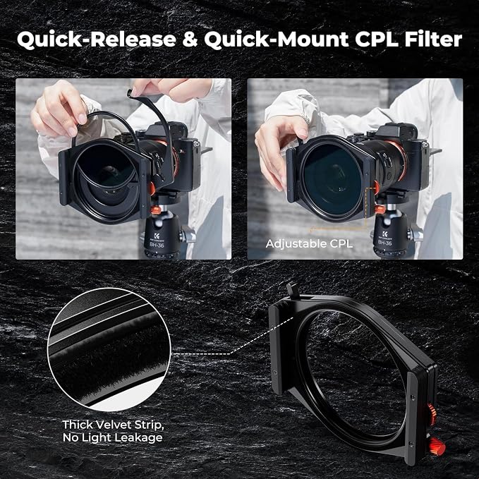 K&F CONCEPT X PRO Square Filter Holder System Kit - Image 3