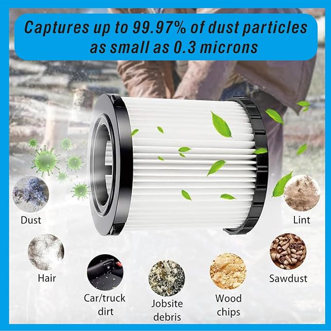 Suitable for DeWalt DCV580/DCV581H Vacuum Filter Replacement - Image 7
