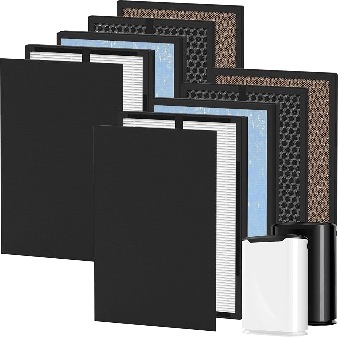 2 Packs 8L HEPA Carbon Replacement Filters Set Compatible by FCFMY