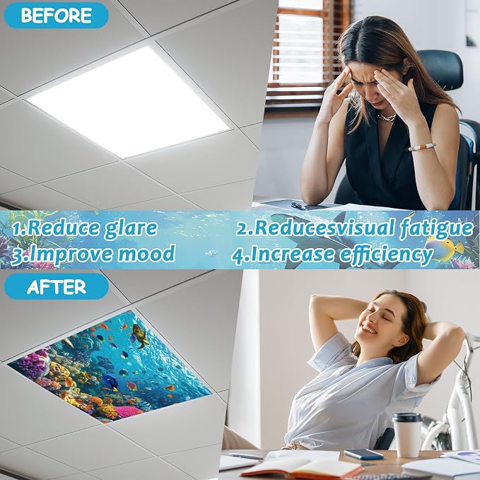 8 Pcs Fluorescent Light Covers - Image 3
