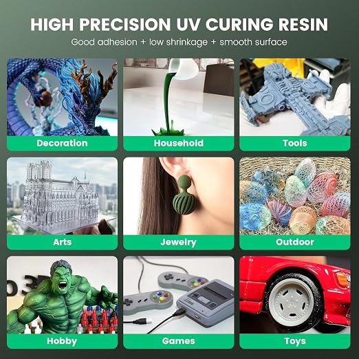 SUNLU 3D Printer Resin 1kg, Fast Curing Standard 3D Resin - Image 3