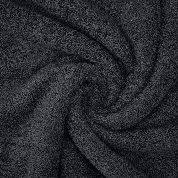 DAN RIVER 2 Pack Luxury Bath Sheets 35x70, 600 GSM, Soft & Quick Dry 100% Ring Spun Cotton Towels Ideal for Hotels, Spas, Gyms & Salons Extra Large, Dark Gray