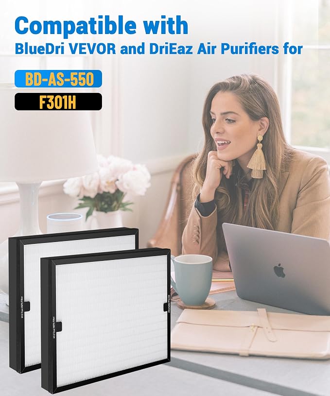 2 Pack F301H HEPA Filter Replacement Compatible - Image 2
