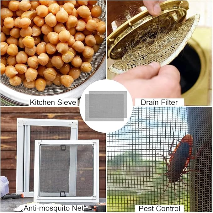 Stainless Steel Woven Wire Mesh, 304 Steel Wire Cloth, Insect Screen, Air Vent - Image 7