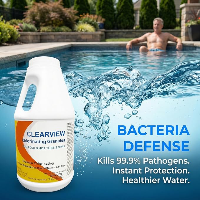 ClearView Chlorine Granules 10 Lbs - Image 2