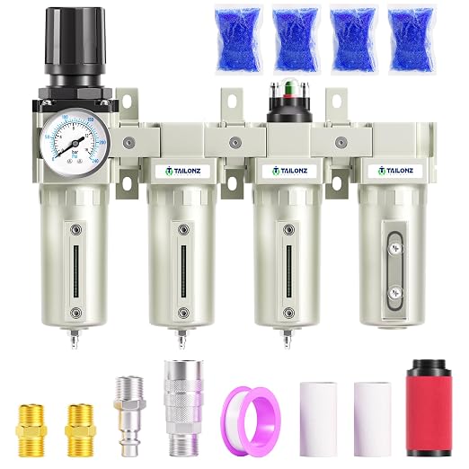 TAILONZ PNEUMATIC 0-240PSI 3/4 Inch NPT Industrial Grade 4 Stage Air Drying by TAILONZPNEUMATIC