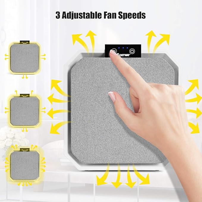 COSTWAY Air Purifier, Desktop Air Cleaner - Image 5