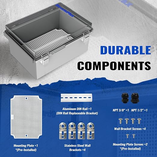 Outdoor Electrical Junction Box | IP67 Waterproof | Resistant ABS Material - Image 7