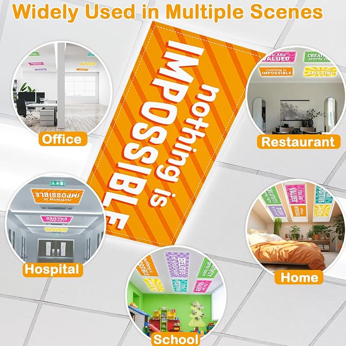 QOUBAI 8PCS Fluorescent Light Covers, 4x2 Feet Magnetic Light Cover Fluorescent - Image 7