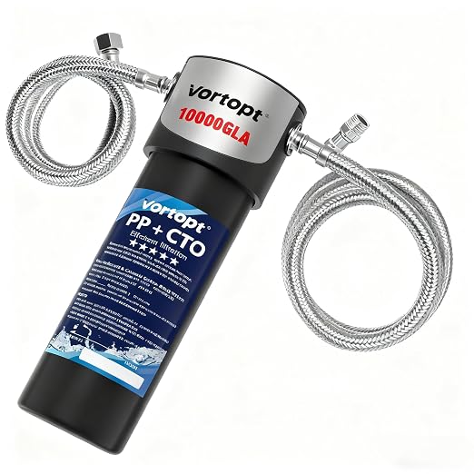 Vortopt Q1 Under Sink Water Filter System, Bad Taste & Odor, Under Counter by Vortopt