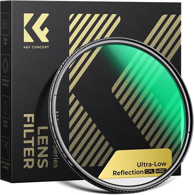 K&F CONCEPT 77mm Ultra-Low Reflectivity Circular Polarizers Filter 28 by KFCONCEPT