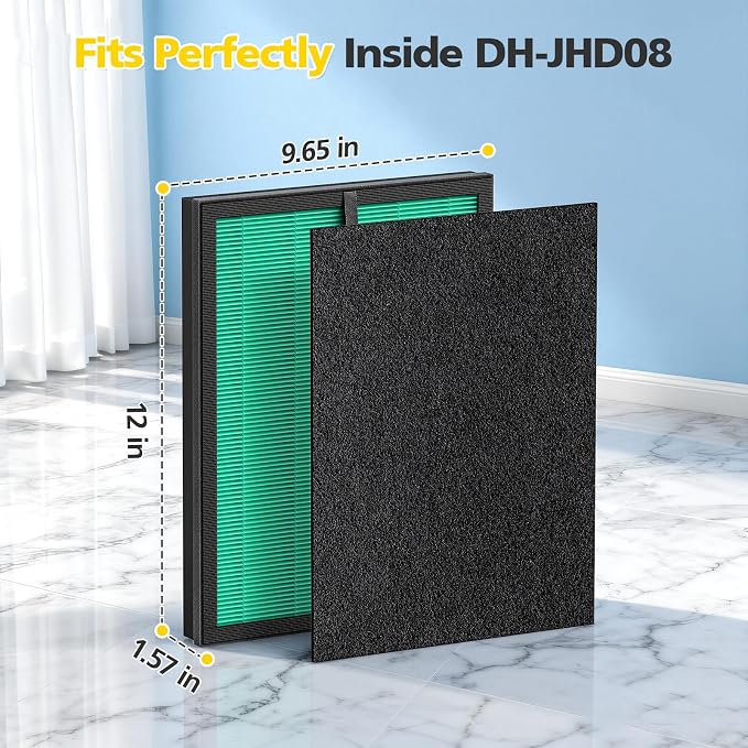 4+4 Pack DH-JHD08 Air Filter Replacement - Image 4