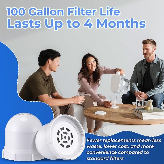 2 Pack Upgraded Water Pitcher Replacement Filter Compatible - Image 6