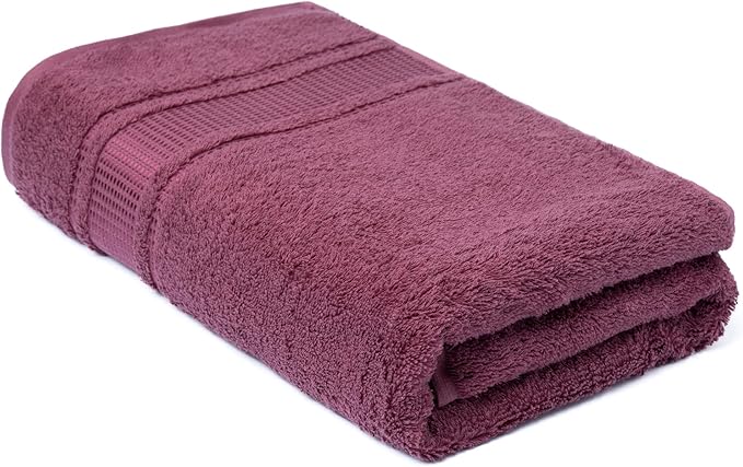 Melissa Linen, Fingertip Towels 4 Pack, 100% Turkish Cotton, Small Hand Towels for Body and Face, 12 x 18 in, Soft and Absorbent, Quick Dry, (Dark Reddish-Purple Fingertip Towels)
