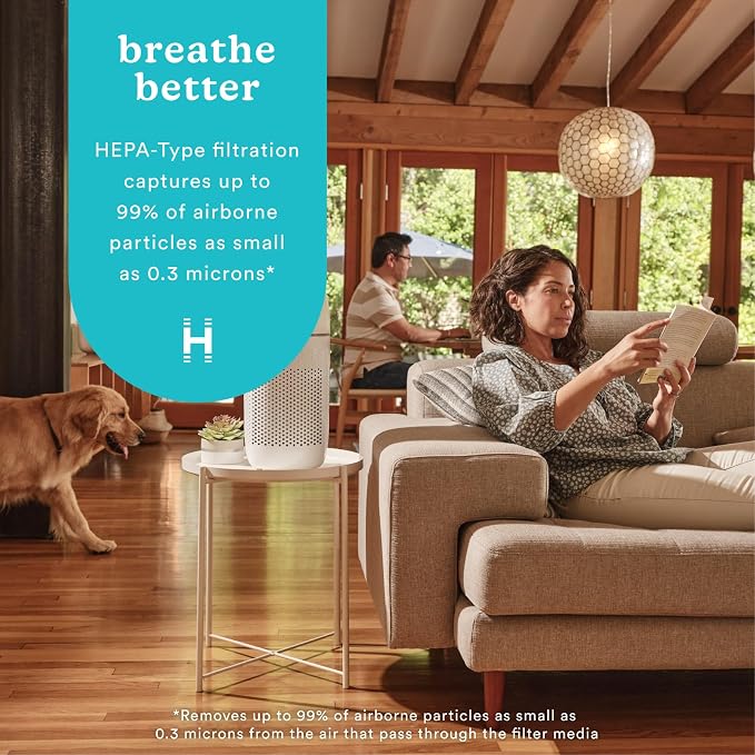 Homedics Air Purifier T22, 5-in-1 Tower Air Purifier, 99% HEPA-Type Filtration - Image 2