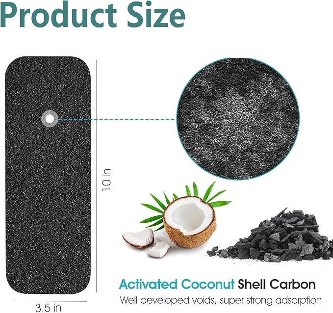 30 Pack Ceiling Fan Filters for Blades, Strong Activated Coconut Carbon Filter - Image 2