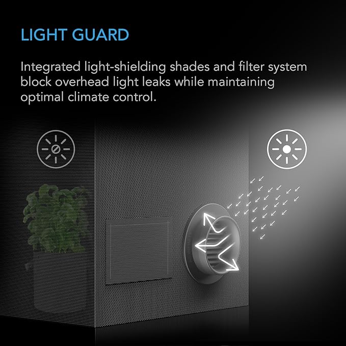 AC Infinity Grow Tent Duct Vent, 2 Pack – Light-Blocking Twist-On Air Vents - Image 3
