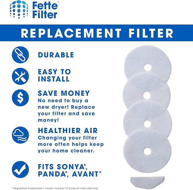 Fette Filter - Cloth Dryer Filters Compatible - Multi Pack - Image 3