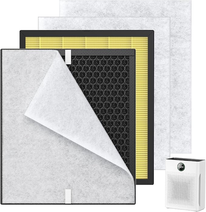 2 Pack PR1 Replacement Filter for Mooka Mode PR1 Air Purifier, H13 True HEPA by AddtoYourCart