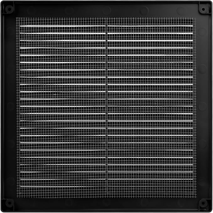 Vent Systems 8" x 8" Black Plastic Soffit Vent Cover - Image 6