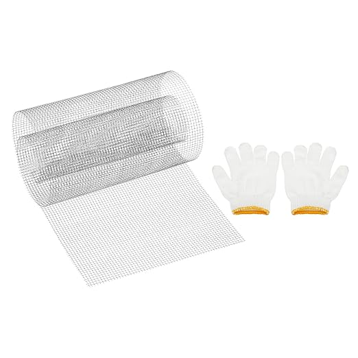 PATIKIL 40" L x 16" W Woven Wire Mesh, 6 Mesh 304 Stainless Steel Air Vent by PATIKIL