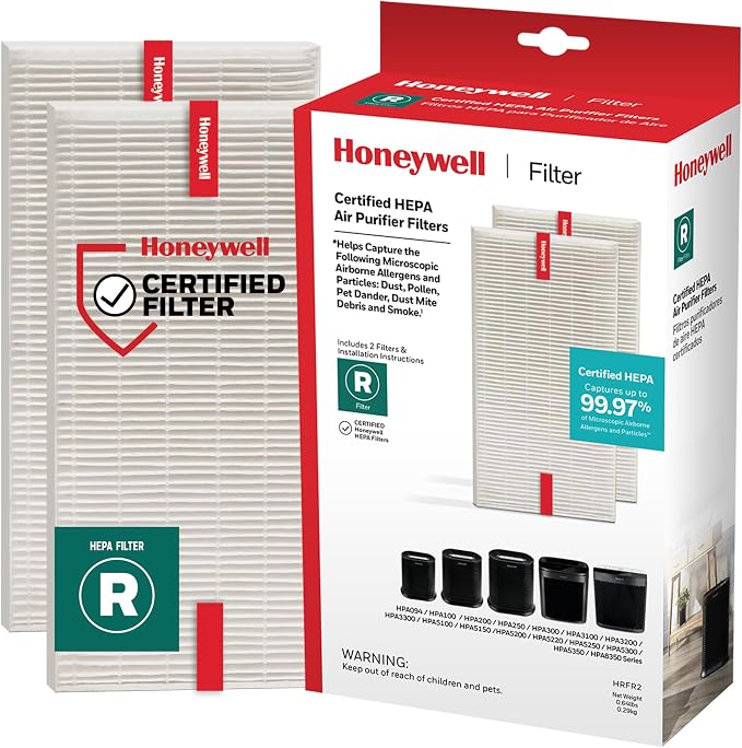 Honeywell HEPA Air Purifier Filter R, Pet Dander, and Dus by HoneywellPluggedIn