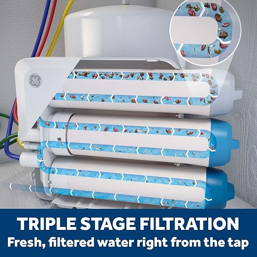 GE 3 Stage Reverse Osmosis Under Sink Water Filtration System - Image 3