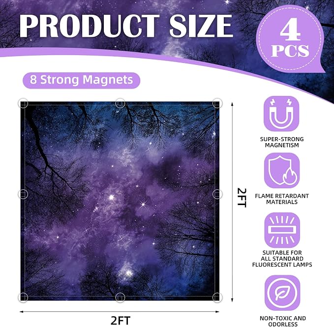 ANGSYLTH 2 x 2 Feet Fluorescent Light Covers - Image 2