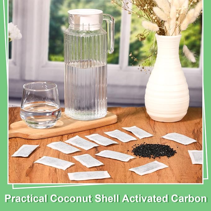 24 Packs Replacement Activated Charcoal Distiller Filters Coconut Shell - Image 6