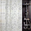 Plastic Shower Curtain Liner, Waterproof Printed PEVA Shower Curtain with Design, Gold Dots Pattern, Rustproof Grommets, Standard Size 70x72 Bathtub Curtain for Bathroom (Pack of 1)