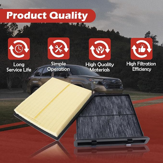 16546-AA16A Engine Air Filter and CF12775 Cabin Air Filter kit Compatible - Image 6