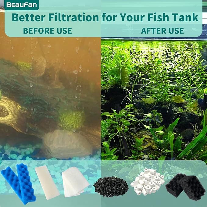 38 Pack Filter Media Kit for Fluval 406/407 Canister Filters, Replacement Bio - Image 6