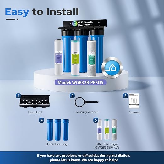 iSpring Whole House Water Filter System, Ultimate PFAS, Heavy Metals Protection - Image 6