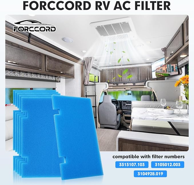 6-PCS RV Air Conditioner Filter RV AC Replacement RV Air Filters 3313107.103 - Image 2