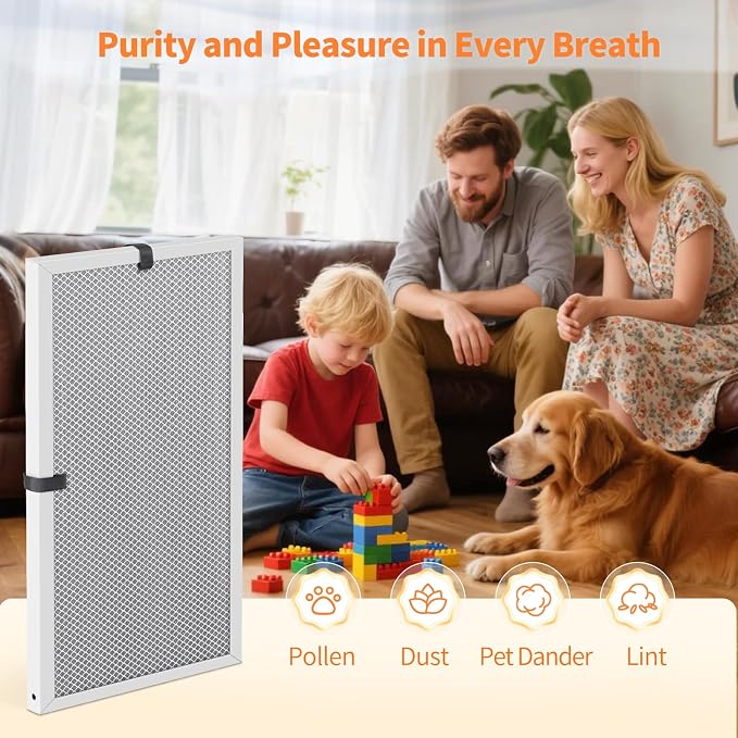 2-Pack 14x24x1 MERV 8 Reusable & Washable Electrostatic Air Filters - Image 7