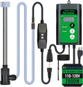 2000W Immersion Water Heater for Bathtub & Above Ground Pool – Portable Fully Submersible Electric Heater with Temp Control & GFCI for Inflatable Pool, Baptismal pool, bucket & Hot Tub